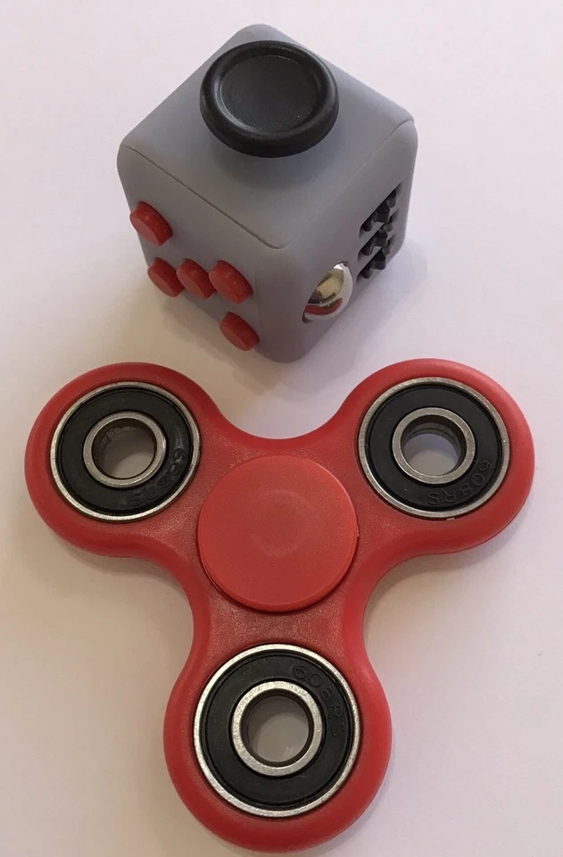 FIDGET CUBE & SPINNER GADGET Sollievo Stress Ansia Focus ADHD Terapia Autismo - Immagine 1 di 4