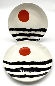 2er Set Fireball Roy Midwinter Federated Potteries 8" Beilagenteller - England - Bild 1 von 7
