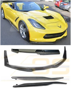 Z06 Stage 3 Carbon Front Lip + Side Skirts & Rear Spoiler For 14-19 Corvette C7 - Bild 1 von 11
