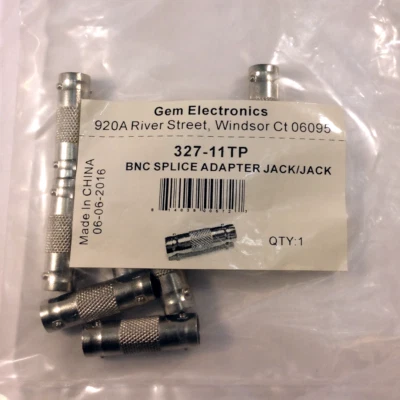 Gem Electronics BNC Splice Adapter Jack/Jack 10 Pack - Image 1 of 2