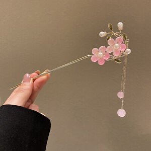 Classic Chinese Hair Stick Pins For Women Butterfly Flower Hair Accessories ❤TH