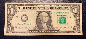 April 10th 2010 Birthday Anniversary Bill $1 US Dollar Note **L@@K**. - Picture 1 of 2