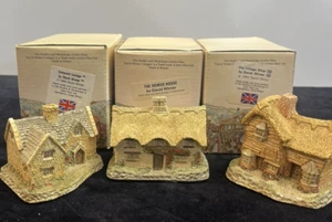 Lot Of 3 David Winter Cottages: Dower House, Village Shop, Cotswold Cottage 1982 - Picture 1 of 9