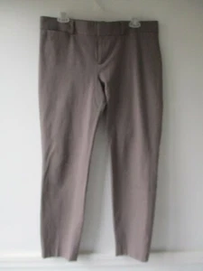 Banana Republic Women's Size 10 Stretch Cotton Blend Solid Gray Pants - Picture 1 of 12