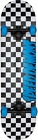 Speed Demons Checkers Complete Skateboard -7.25 Black/Blue