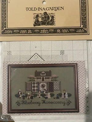 Told In A Garden "Blueberry Homecoming” Cross Stitch Pattern TG 22, New - Image 1 of 4
