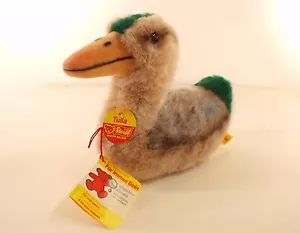 Steiff 3025/15 canard TULLA duck peluche 15 cm hauteur de 1976 - Imagen 1 de 7