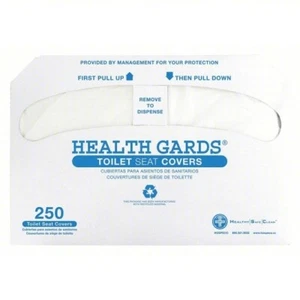 HOSPECO HG-2500 Toilet Seat Cover, Half Folded, 2,500PK IN TOTAL (G) - Picture 1 of 4