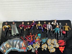 12 Playmates Star Trek The Next Generation Action Figures And Accessories STNG