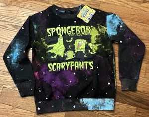 SpongeBob Scarypants Sweatshirt Set Small Unisex New Nickelodeon Multi-Color - Picture 1 of 24