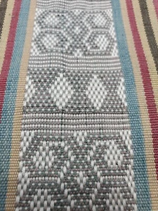 Ethnic Decor Scarf Stole table Runner  13.5"x68" W/ Fringe Hand Woven Textile - Picture 1 of 5