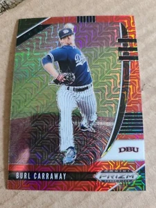 Burl Carraway 2020 Panini Prizm Draft Picks Red Mojo PDP51 Chicago Cubs - Picture 1 of 10