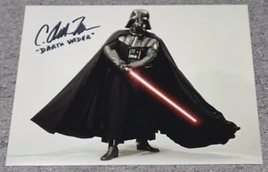 C Andrew Nelson Firmado Personalmente a Mano 10x8 Foto Guerra de las Galaxias Darth Vader Regalo - Imagen 1 de 2