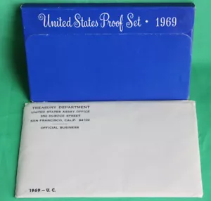 Juegos de monedas anuales de EE. UU. 1969 de prueba y sin circular precio de venta sugerido por el fabricante 15 monedas 40% mitad plata - Imagen 1 de 3