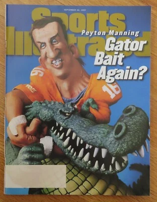 PEYTON MANNING Sports Illustrated Sept 22 1997 GATORS Magazine No Printed Label - Image 1 of 2