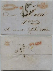 PREFILATELICA Civitavecchia "Via di Mare E" 27.8.1832 tassata a penna di 15 cent - Bild 1 von 1