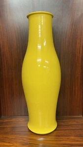 BITOSSI Ceramiche Extra Large 24” Yellow Pottery Vase ITALY - Picture 1 of 9