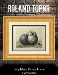 Roland Topor Les Boules Signed and Numbered L/ED Lithograph CUSTOM FRAMED - Picture 1 of 6