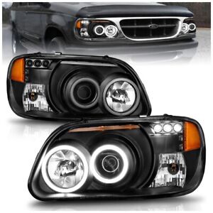 111132 Anzo Headlights Lamps Set of 2 Driver & Passenger Side Left Right Pair