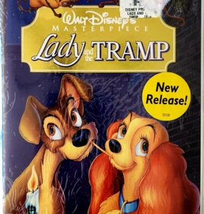 Disney Lady And The Tramp SEALED VHS Masterpiece Collection With Watermarks C50 - Picture 1 of 2