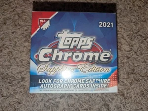 Topps 2021 edición cromo zafiro Hobby Box MLS Major League fútbol sellado - Imagen 1 de 6