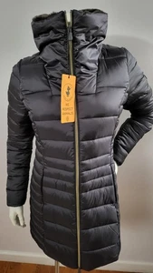 NEU SAVE THE DUCK DAMEN CAROLINE WASSERABWEISEND SATIN GEFÜTTERTE JACKE GRÖSSE 3/M-L - Bild 1 von 4