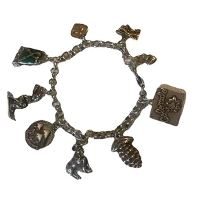 Bracciale Brighton nuovo senza etichette Colorado Charm Argento Smalto Multicolore 8 Charms - Foto 1 di 6