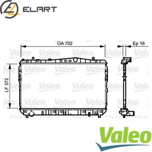 RADIATOR ENGINE COOLING 735159 FOR DAEWOO NUBIRA/Wagon LACETTI/Hatchback 1.8L - Picture 1 of 6