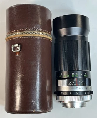 Vintage Soligor 180mm F3.5 Telephoto Camera Lens Japan Exacta Bayonet Mount - Image 1 of 4