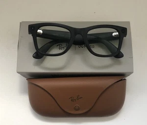 Ray-Ban Meta Wayfarer (Gen 1) - Negro Mate Transparente a Verde Transiciones; Talla 50 - Imagen 1 de 12