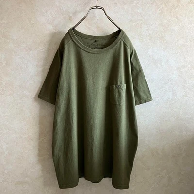 Camiseta Nigel Cabourn Algodón Raglán Bolsillo Caqui Talla 52 Usada JP Foto 1 de 4