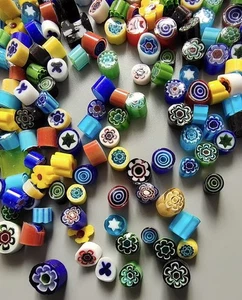 100g Frit Millefiori Glass Bead Making in Microwave Kiln COE90 - Picture 1 of 1