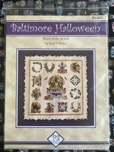 *NEW* Baltimore Halloween Applique Quilt Pattern Set by Pearl P Pereira - Picture 1 of 15