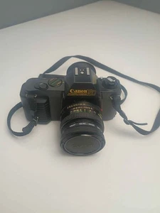 Canon T50 35mm SLR Film Camera w/ FD 50mm f/1.8 Lens tested working - Picture 1 of 5