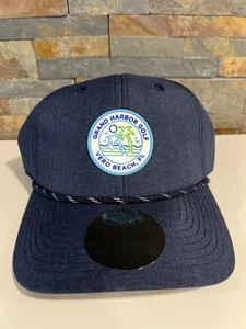 Grand Harbor Golfschläger Verify Beach, FL verstellbares Logo Seil Hut ~ blau ~ NEU - Bild 1 von 7