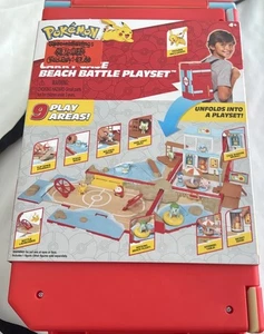 Neu Pokemon Tragetasche Strandschlacht Spielset Rucksack mit Pikachu Figur Jazwares - Bild 1 von 4
