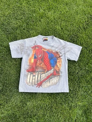 Vintage Marvel Spiderman 2 Villains Beware T Shirt Youth Medium Gray See Flaws  - Image 1 of 4