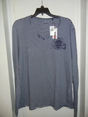 Camiseta I JEANS de BUFFALOW L/S Ligera Azul Gráfica Para Hombres Talla XXL COOL T Foto 1 de 4