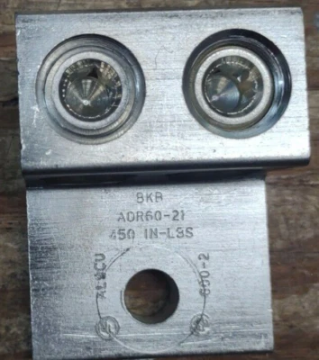 Blackburn ADR60-21 Aluminum Mechanical Connector Lug For 600 KCMIL Wire - Image 1 of 4