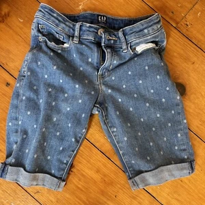 Gap kids girls Jean Bermuda shorts size 10 - Picture 1 of 3