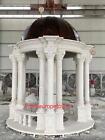 BEAUTIFUL CARVED MARBLE JESUS STATUE AND MARBLE GAZEBO - MPG1
