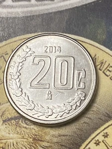 ERROR 20 CENTS MEXICO 2014 - Picture 1 of 6