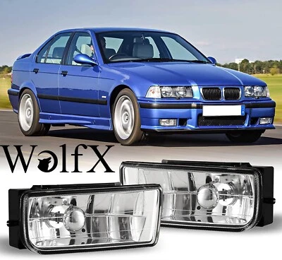 For 1992-1999 BMW 3 Series E36 M3 Fog Lights Factory Replacement Clear Lens Lamp - Image 1 of 4