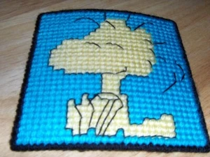 NEW completed plastic canvas magnet - Woodstock - Picture 1 of 1