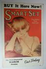 SMART SET MAGAZINE MARCH 1924 STORE DISPLAY POSTER  HENRY CLIVE FLAPPER COVER
