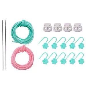 Knitting Needle Stoppers Silicone Knitting Needle Stopper Kit Art Crafting Tool - Picture 1 of 12