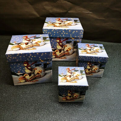 Bob's Boxes By Lang Sledding With Dad Set Of 4 Nesting Boxes - Image 1 of 4