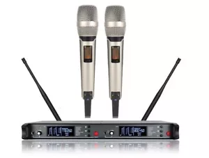 Professional Wireless Vocal Microphone System Dual SKM 9000 Handheld Transmitter - Picture 1 of 4