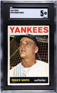 1964 Topps Roger Maris #225 SGC 5. GC102 - Foto 1 di 2