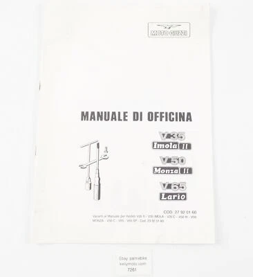 Moto Guzzi V35 Imola I/V50 Monza II/V65 1985 Lario libro manual de taller 27920160 Foto 1 de 4